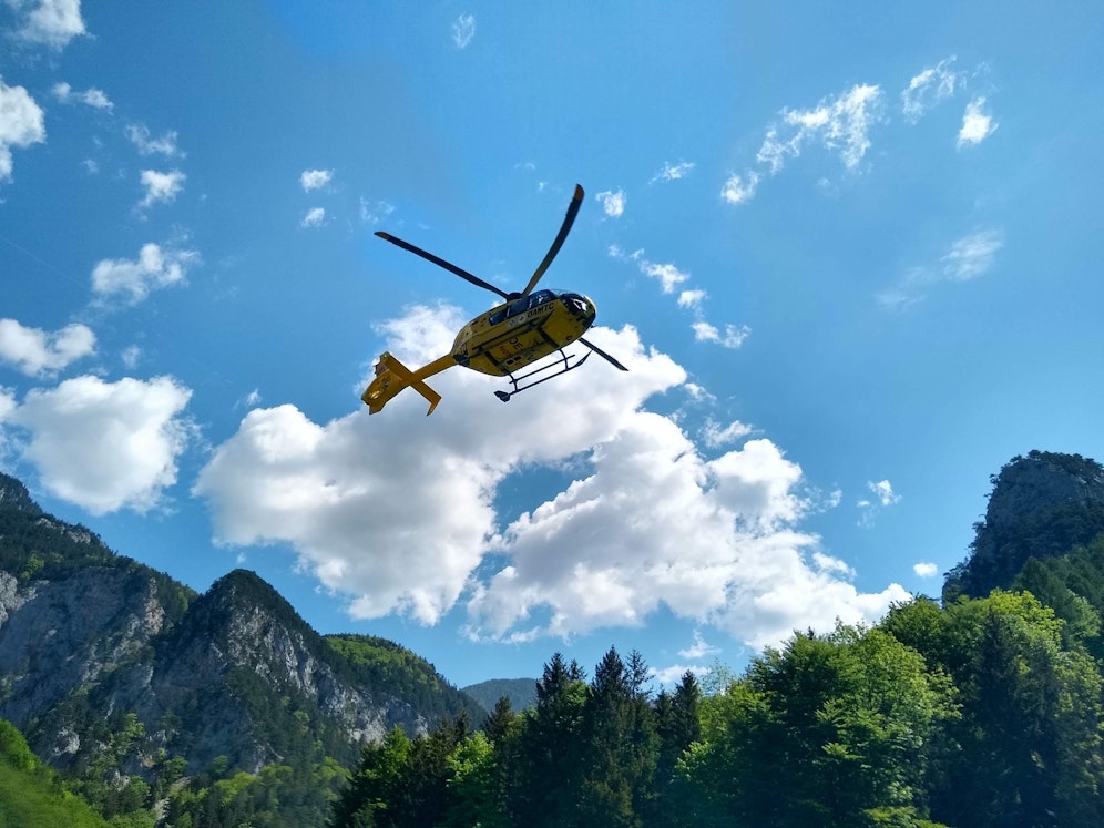 Der Rettungshubschrauber stand im Einsatz.
