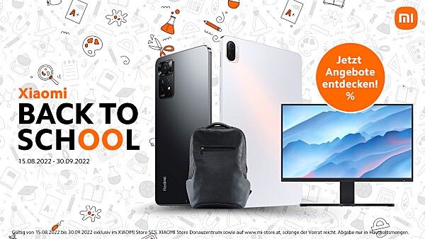 Große Schulstart-Aktion bei Xiaomi.