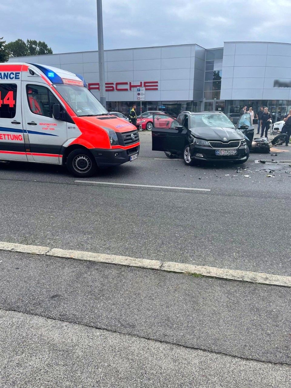 Am Montag 09.08.2022)( ereignete sich in Floridsdorf ein schwerer Verkehrsunfall.