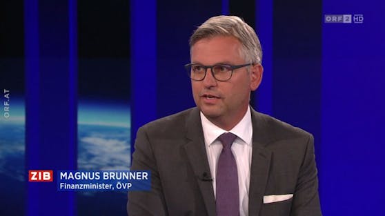 Finanzminister Magnus Brunner (ÖVP) zur Wien-Energie-Causa in der ORF-ZIB2 mit Armin Wolf am 30. August 2022.