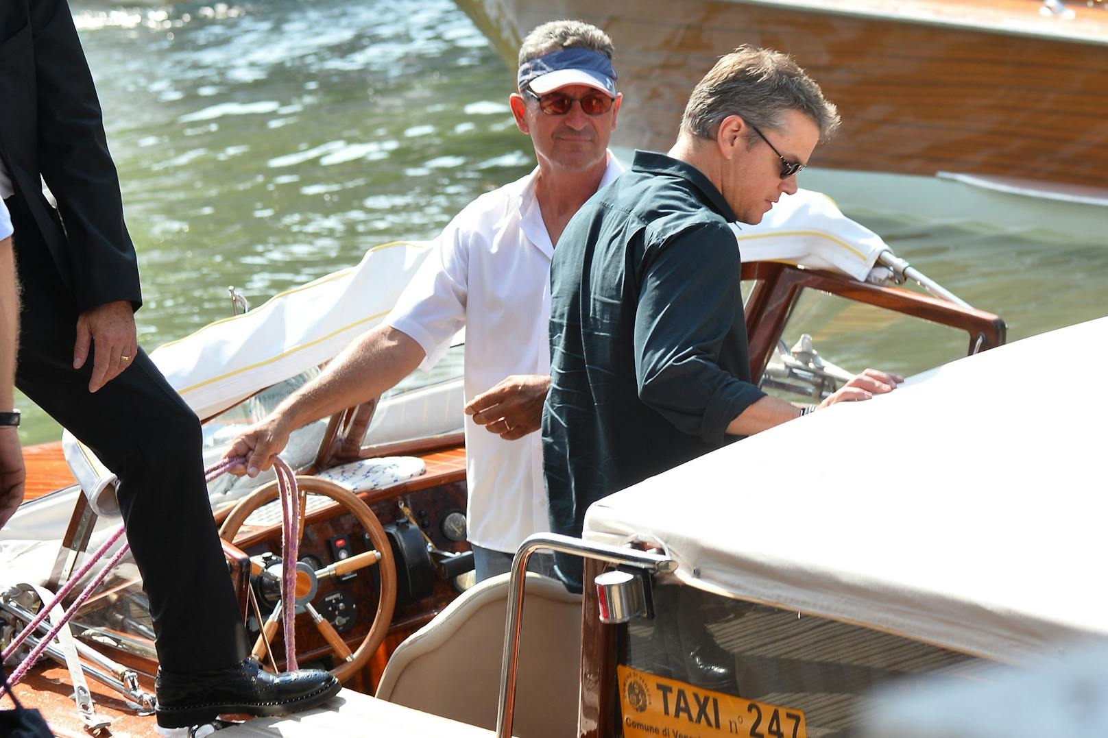 Auch Matt Damon ist in der Lagunenstadt angekommen.