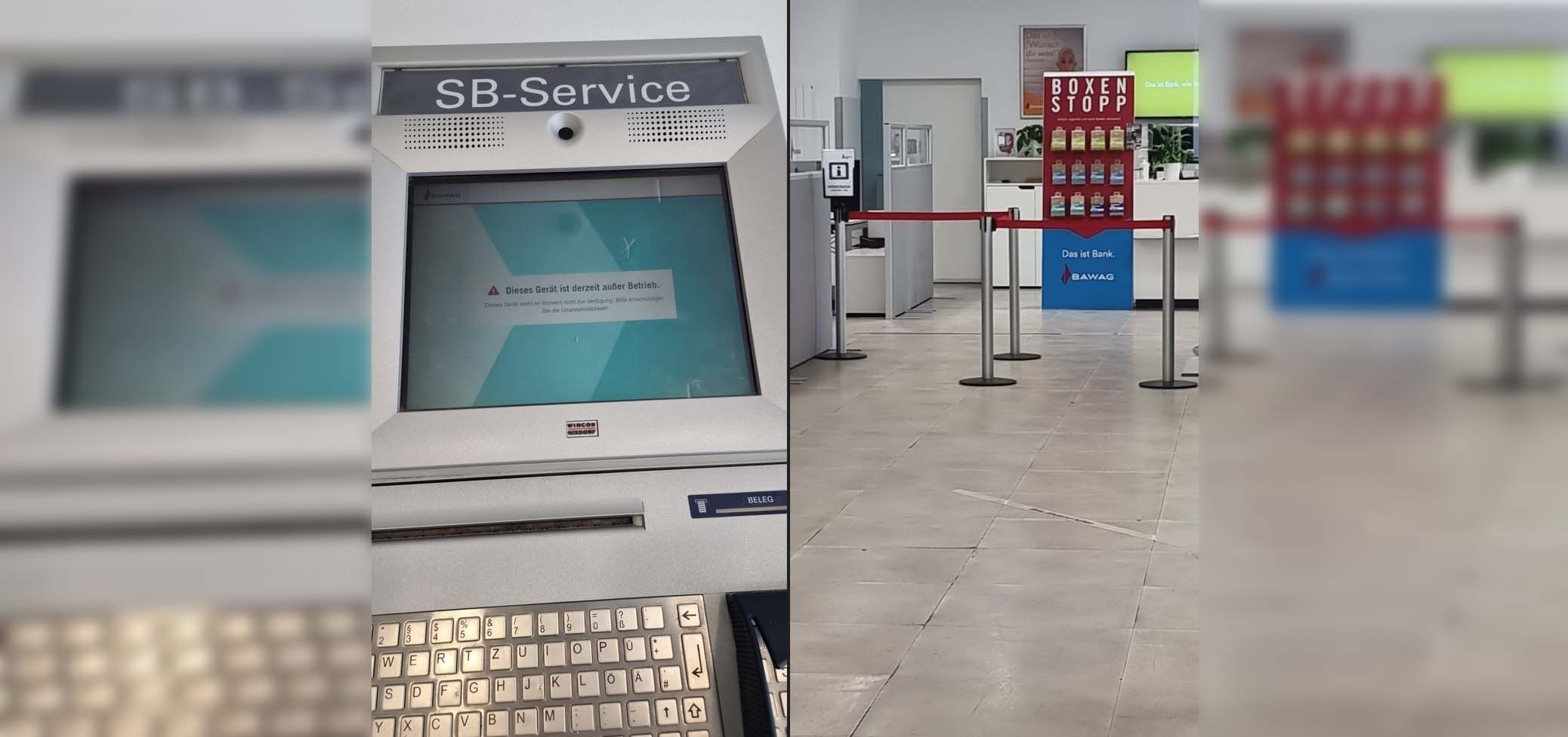 In der Bawag-Filialen kommt es derzeit zu technischen Problemen.