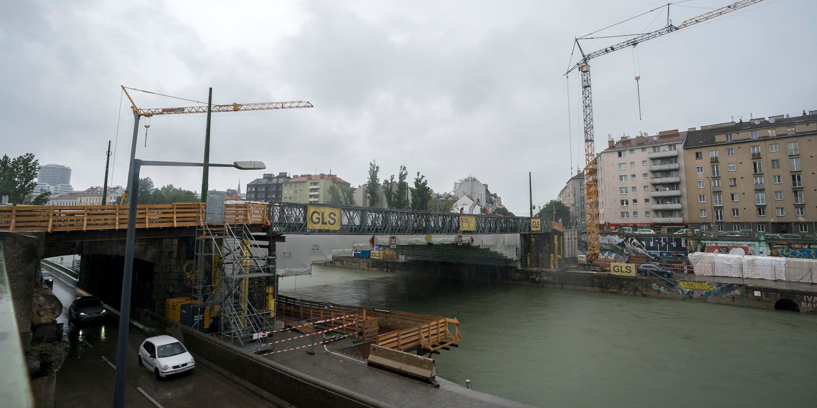 Ab Montag ist die Franzensbrücke wieder befahrbar. (Foto wurde im Juni aufgenommen)
