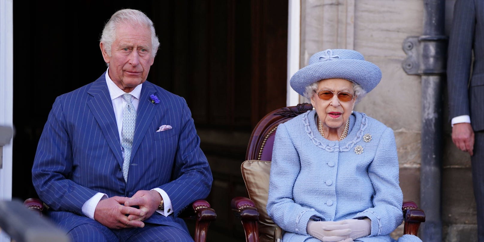 Charles mit seiner Mutter Queen Elizabeth II.