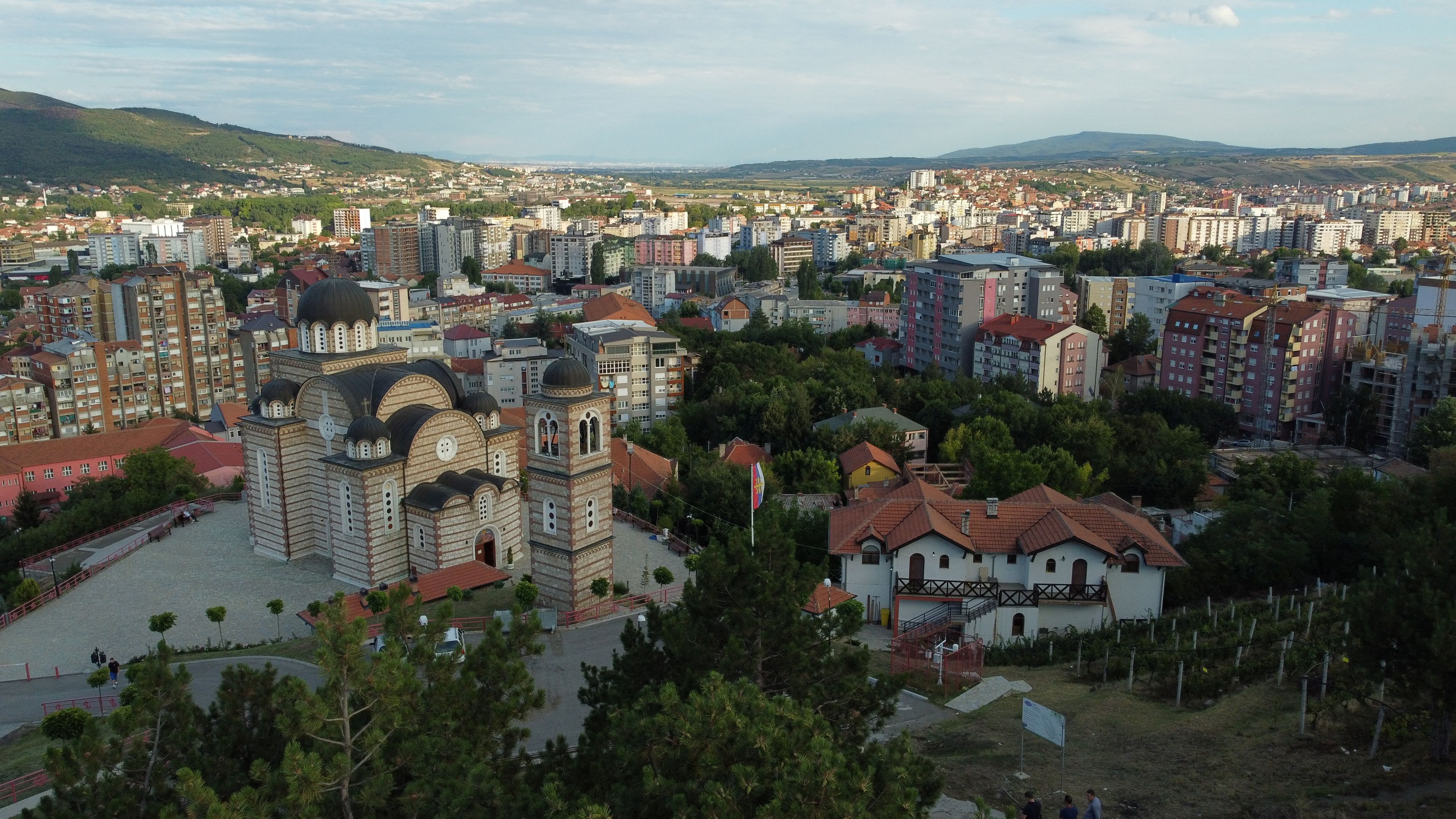 A general view of North Mitrovica, inhabited mainly by Serbs, Kosovo August 11, 2022. REUTERS/Fedja Grulovic