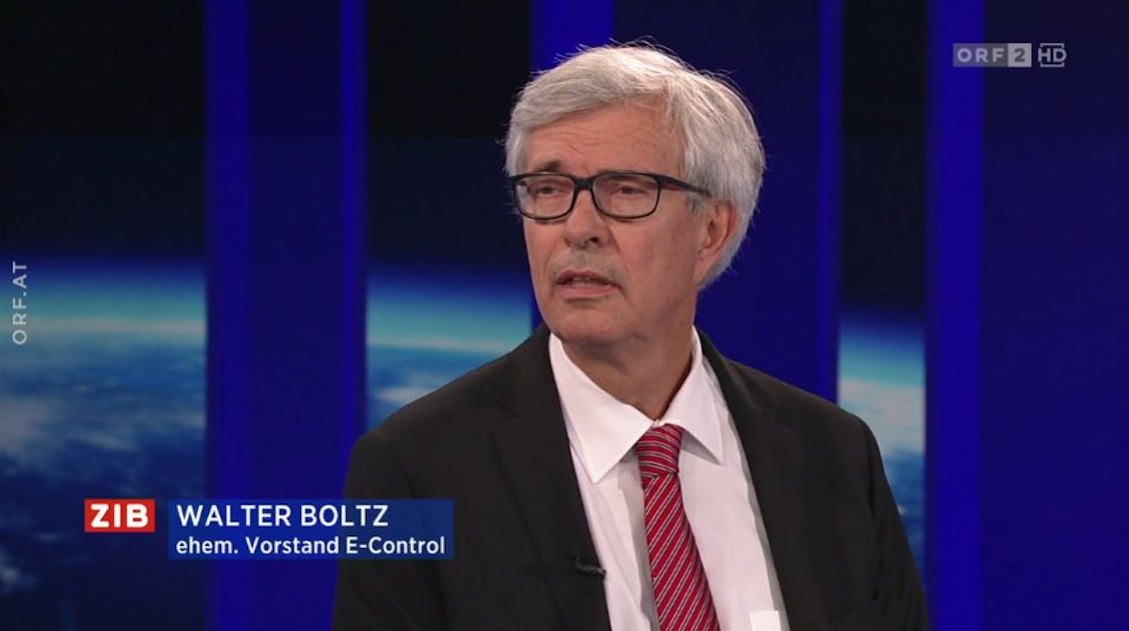 Ex-E-Control-Vorstand Walter Boltz in der ZIB2 mit Armin Wolf am 31. August 2022.