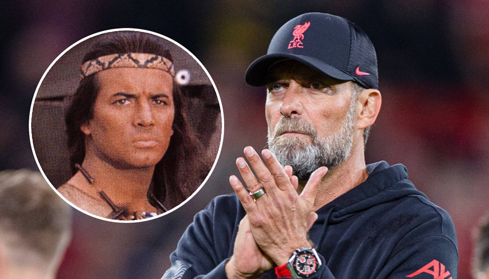 Jürgen Klopp (r.) spricht über Winnetou