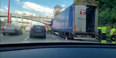 Lkw-Unfall auf Tangente – halb Wien lahmgelegt