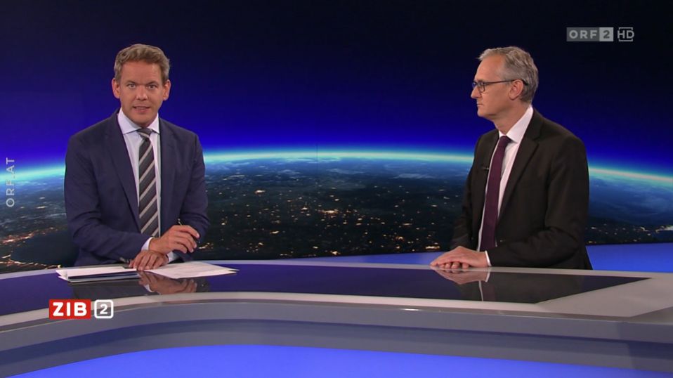 Vorstand der E-Control, Wolfgang Urbantschitsch, in der ZIB2 mit Martin Thür am 1. September 2022.