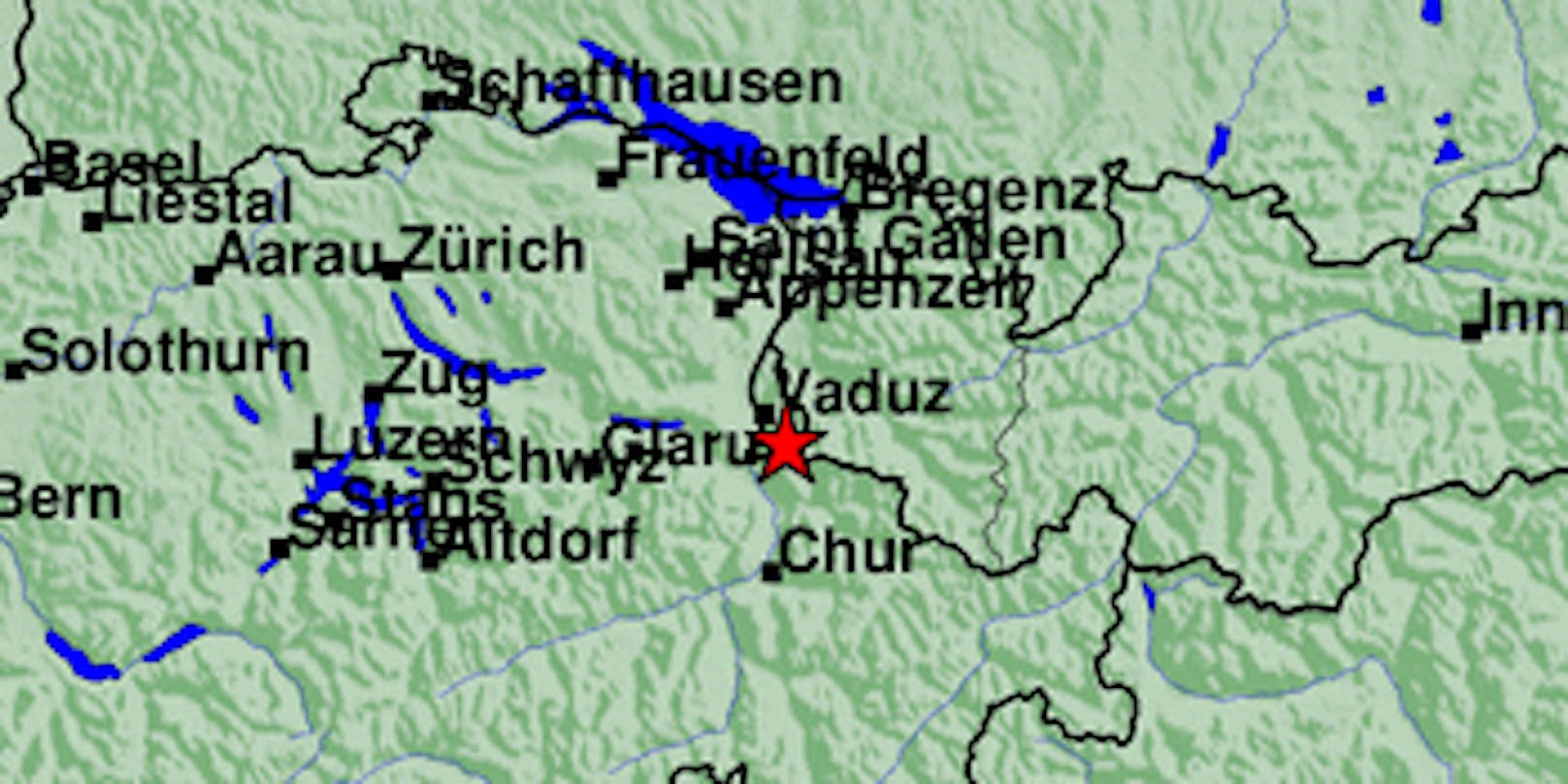 Das Epizentrum lag laut ZAMG in Liechtenstein.
