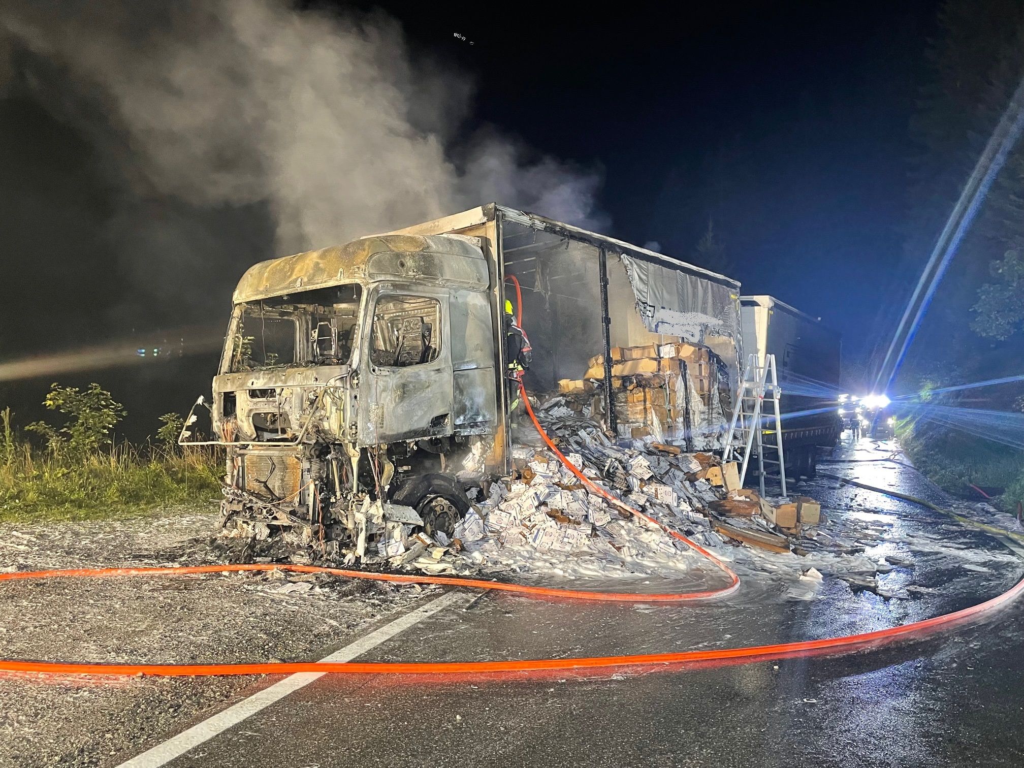 ...und brannte vollständig aus.