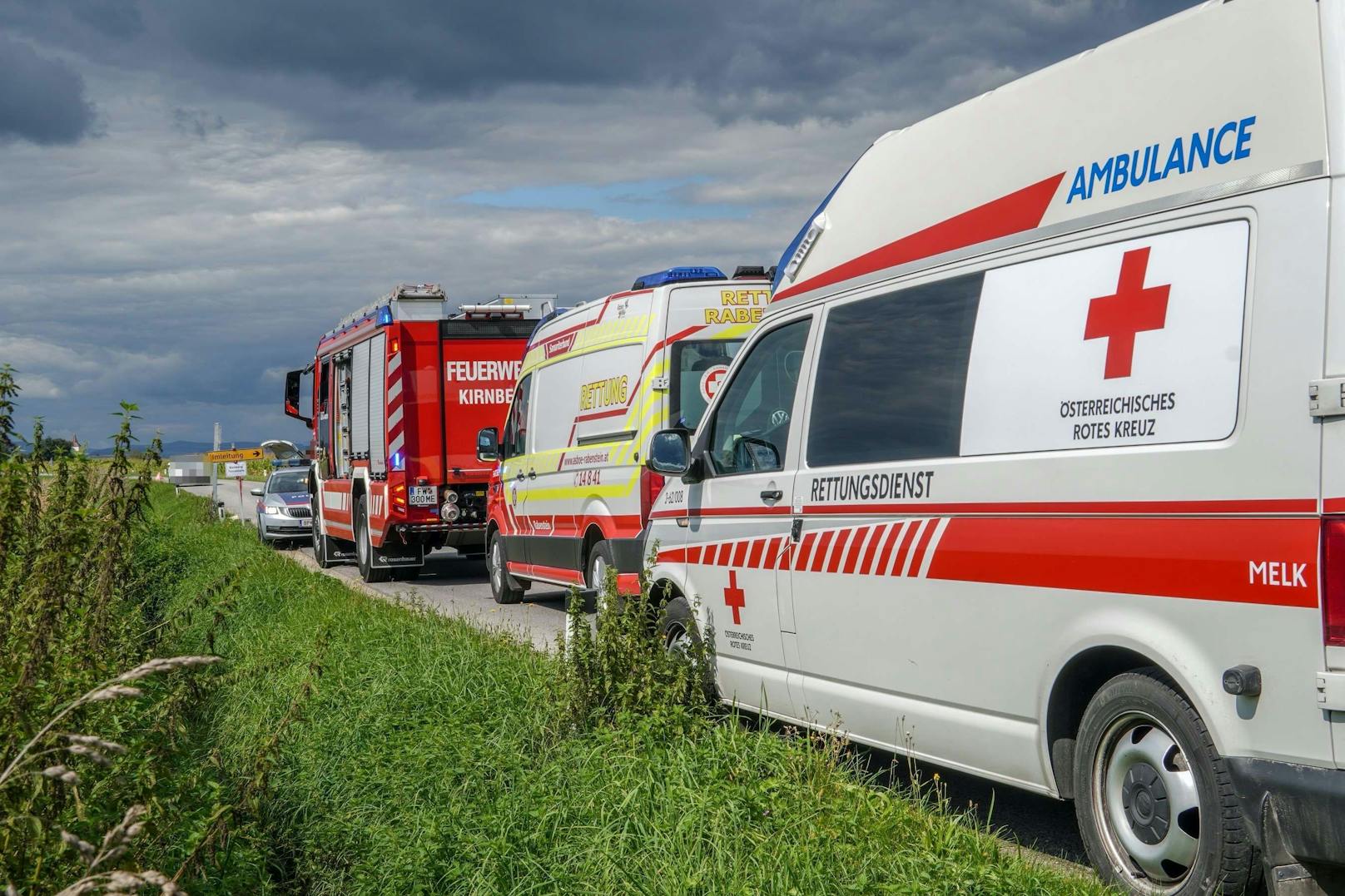 Zwei Autos krachten bei Kirnberg zusammen.