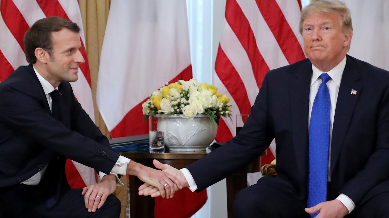 Macron und Trump hatten nicht unbedingt das beste Verhältnis.