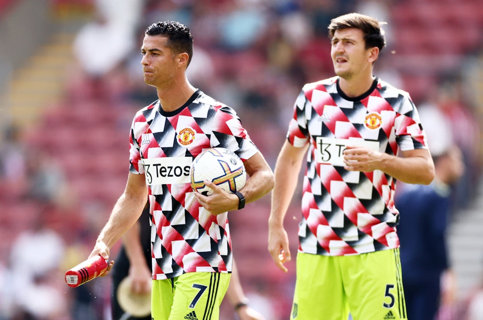 Cristiano Ronaldo soll sich über Kapitän Harry Maguire beschwert haben. 