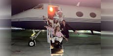 Dekadent! Heidi Klum feiert mit Bill & Tom im Privatjet