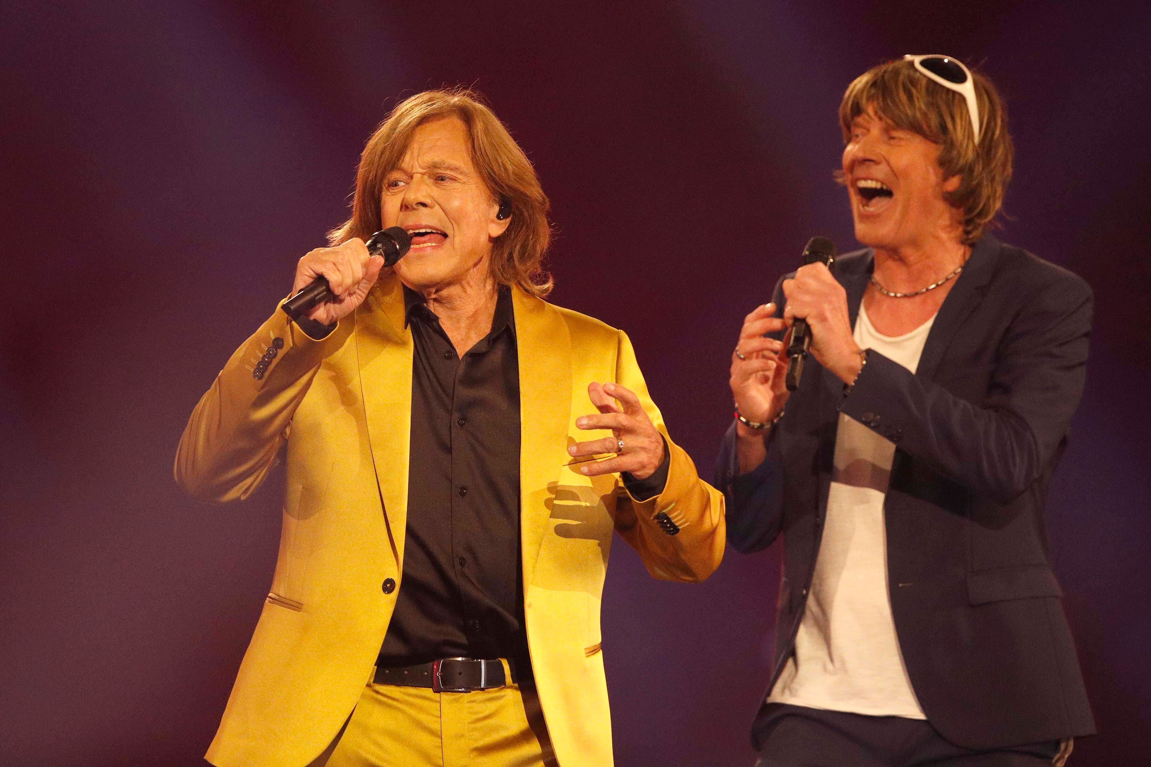 Jürgen Drews mit Mickie Krause bei einer Show von Florian Silbereisen.