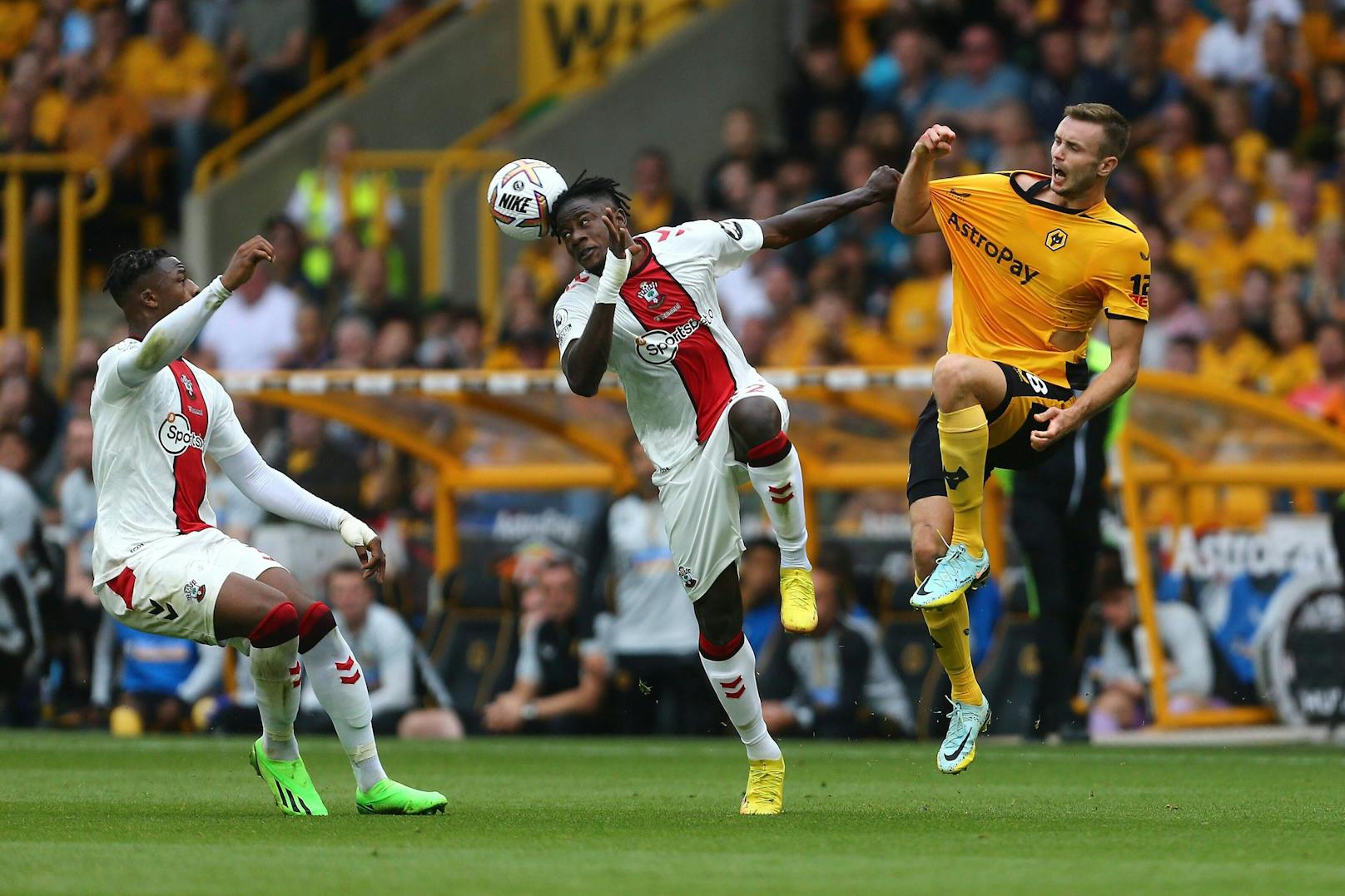 Sasa Kalajdzic verletzte sich bei seinem Premier-League-Debüt für Wolverhampton.