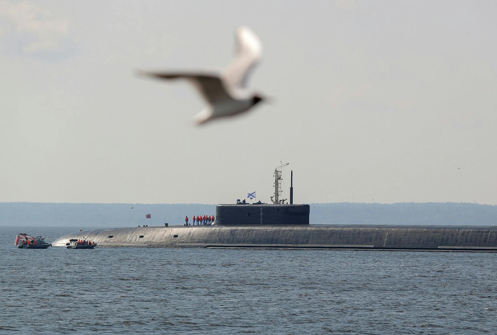 Ein russisches Atom-U-Boot soll sich vor Italien aufhalten.