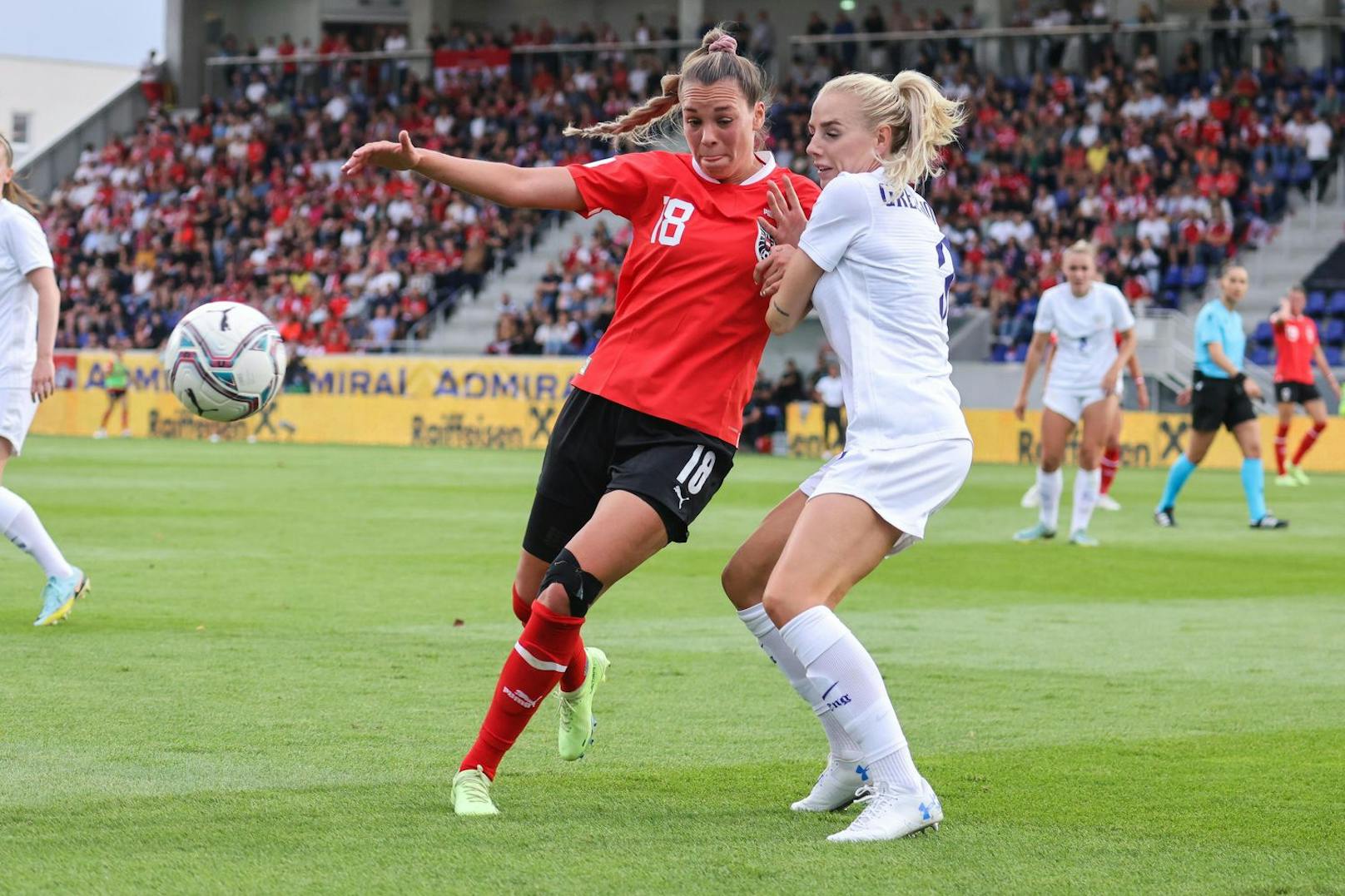 Julia Hickelsberger-Füller in der Neuauflage des EM-Endrundenspiels gegen England. 
