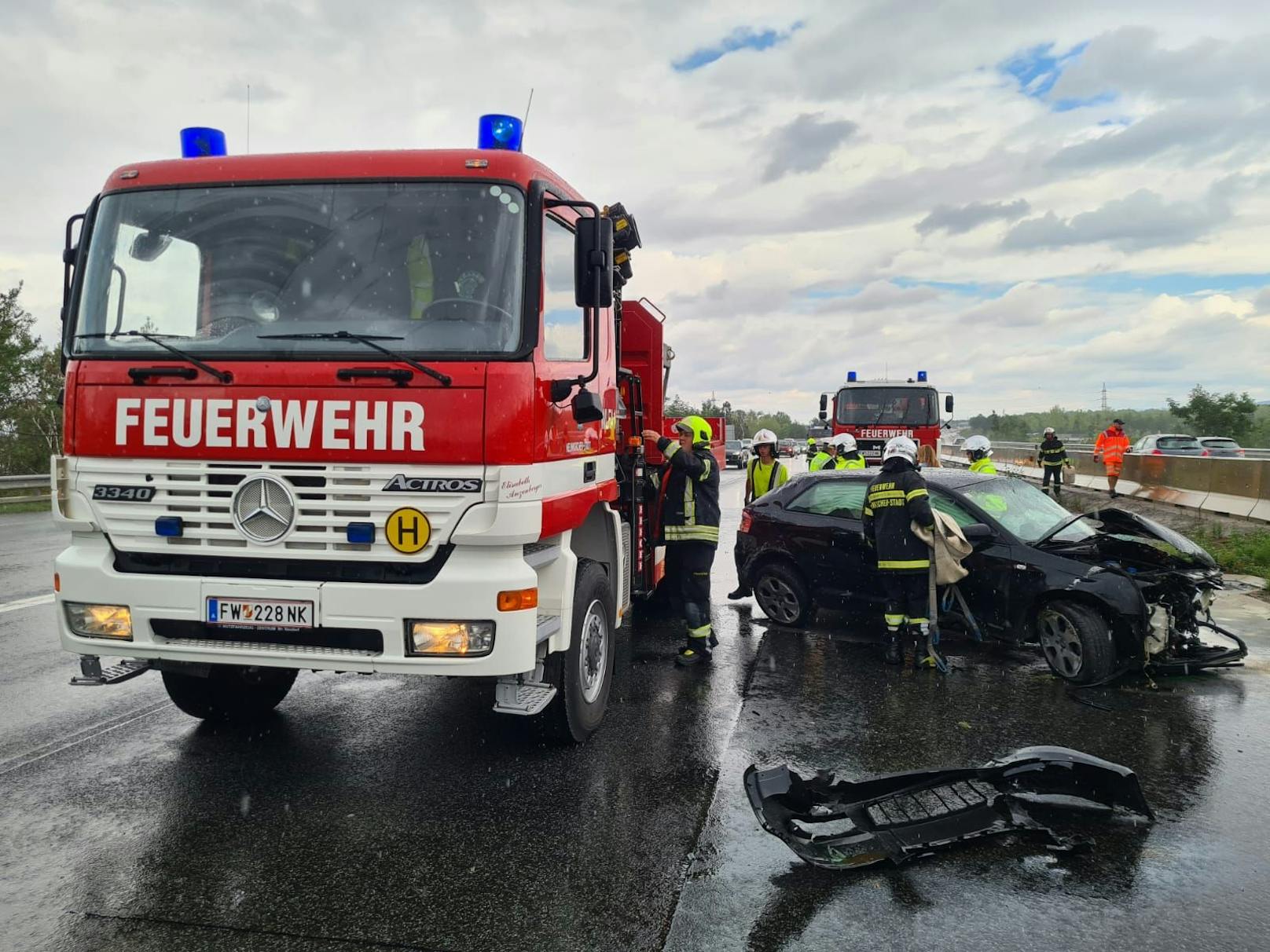 Unfallserie auf der Südautobahn