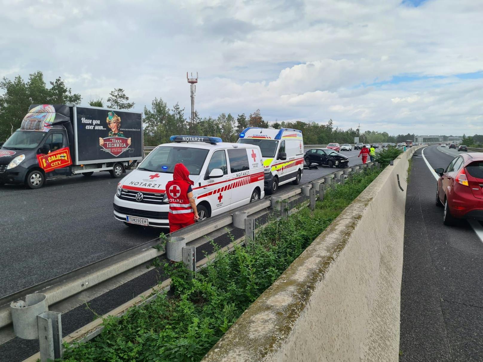 Unfallserie auf der Südautobahn