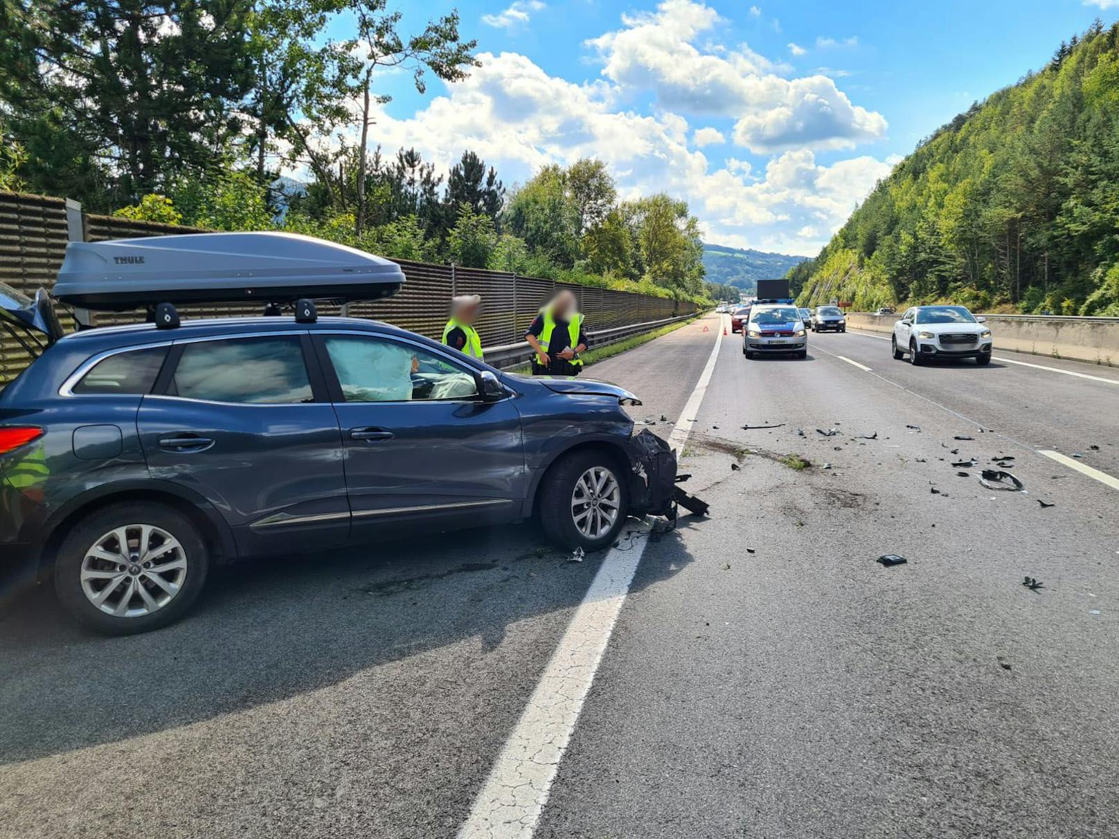 Unfallserie auf der Südautobahn