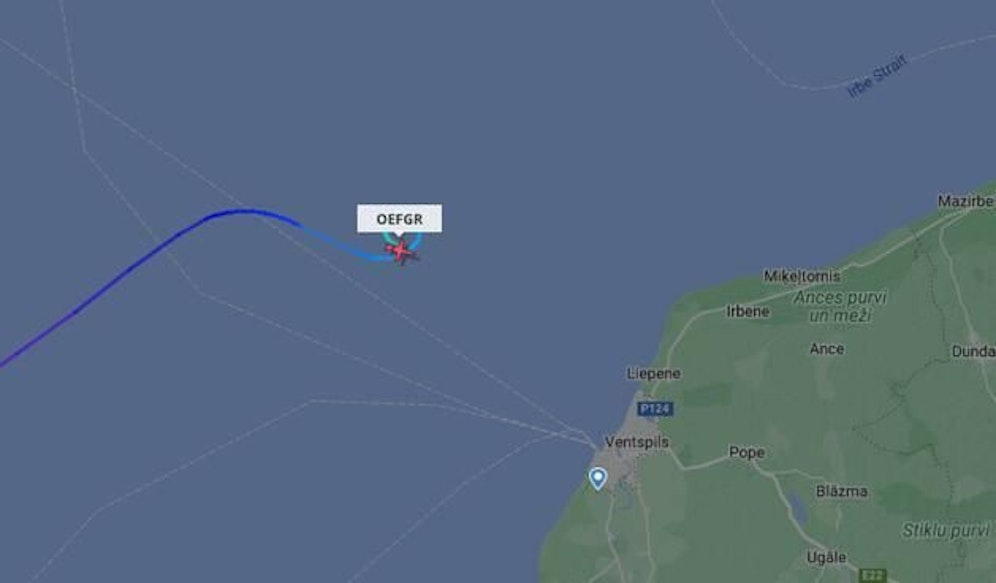 An dieser Stelle in der Ostsee ist die Cessna abgestürzt.