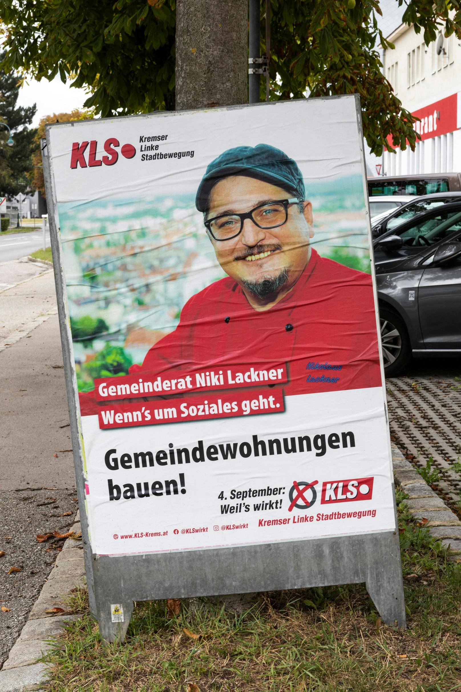 Plakate zur Gemeinderatswahl in Krems