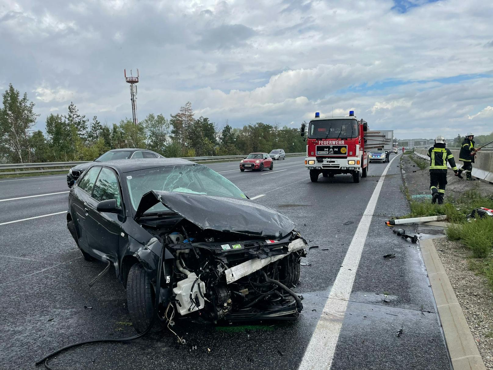 Unfallserie auf der Südautobahn