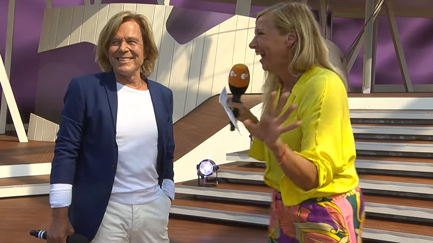 Schlagerkönig Jürgen Drews überraschte "Kiwi" im ZDF-Fernsehgarten