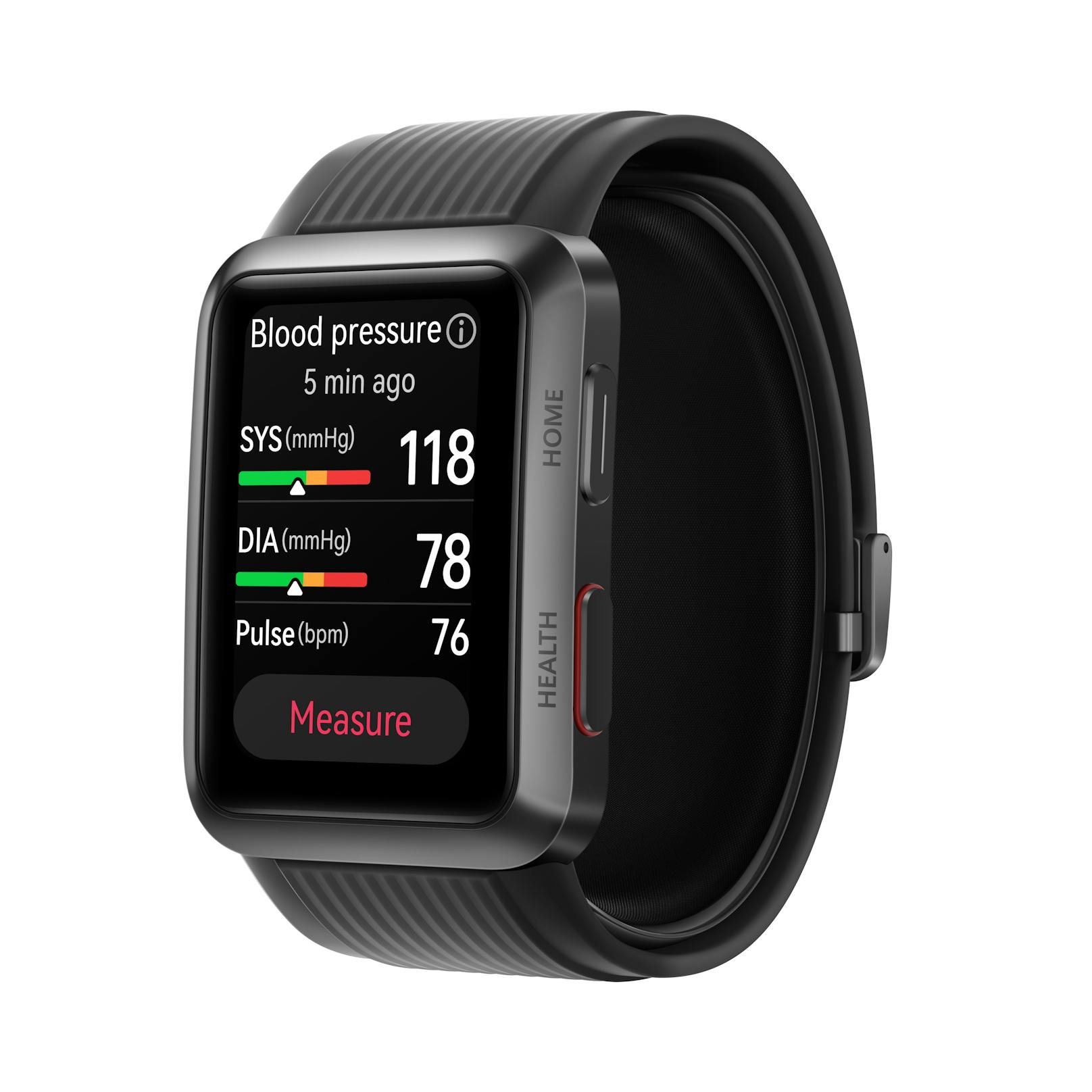 ...Blutdrucks und zur Unterstützung des Elektrokardiogrammes (EKG). "Die Huawei Watch D wird auch als umfassender Gesundheitsassistent mit ganztägiger SpO2- und Herzfrequenzüberwachung fungieren,...