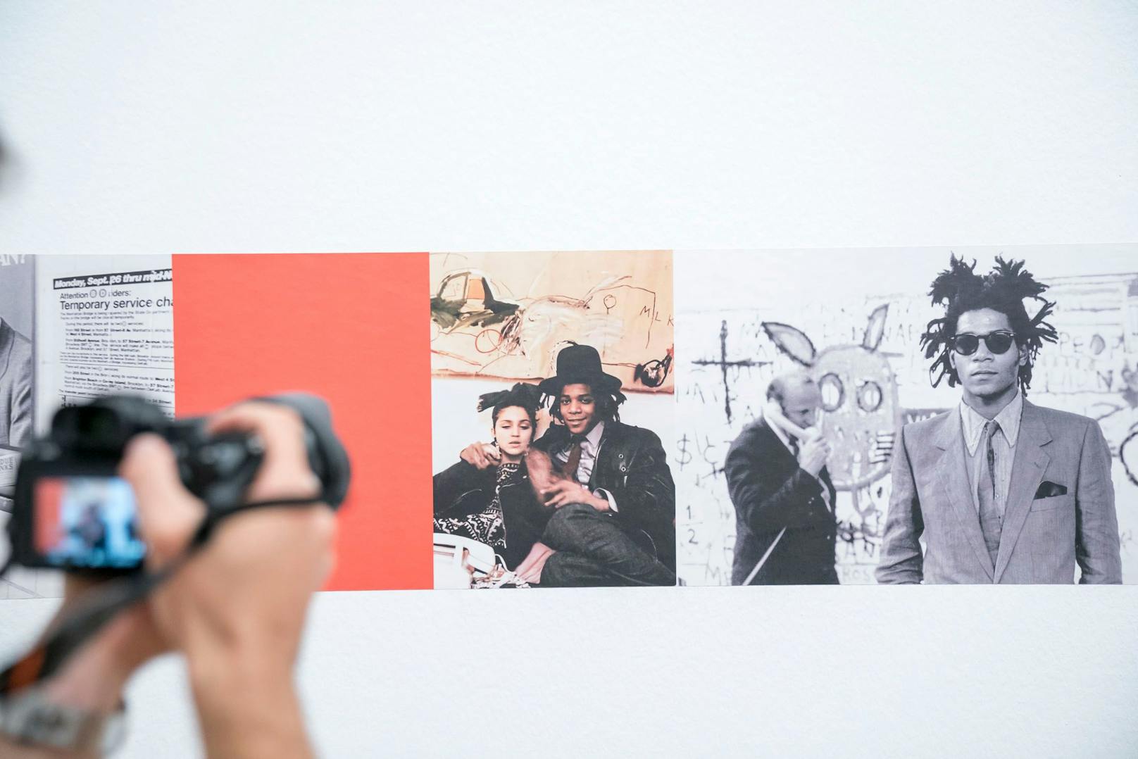 Künstler Jean-Michel Basquiat mit der jungen Madonna, als sie noch nicht berühmt war.
