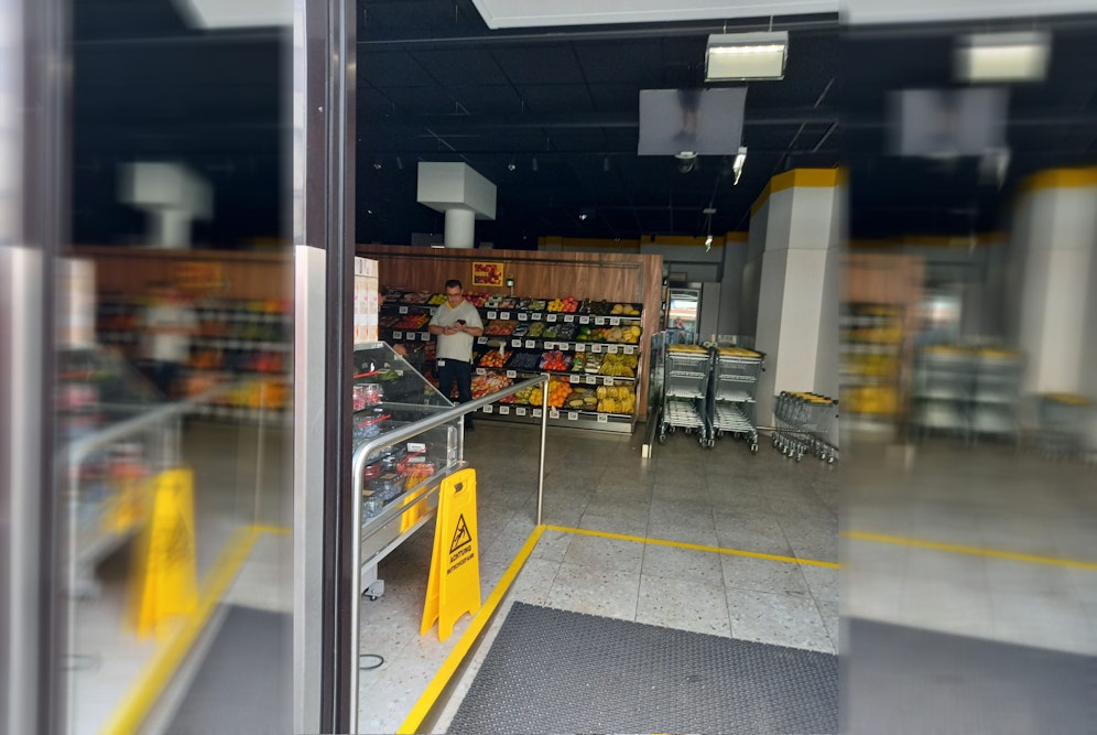 Stromausfall in einem Supermarkt in der Alser Straße.