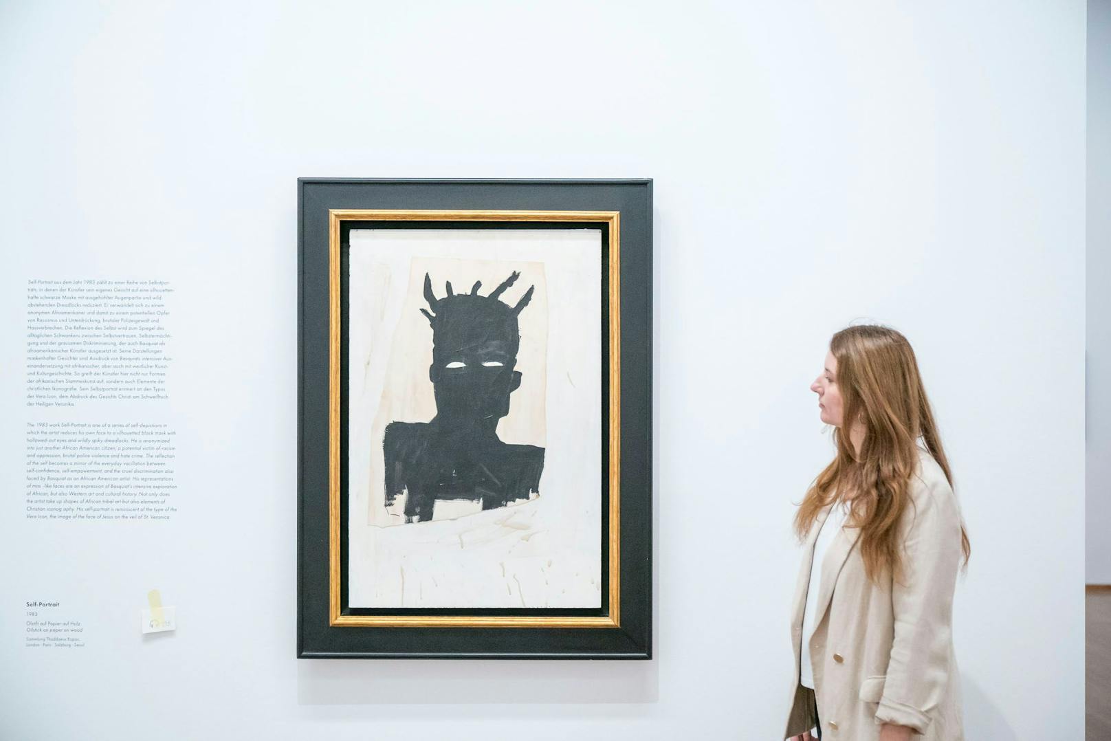 Eines der berühmten Selbstporträts von Jean-Michel Basquiat.