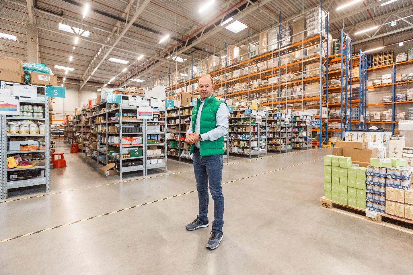 gurkerl.at-Geschäftsführer Maurice Beurskens in der Wiener Zentrale des Online-Supermarkts