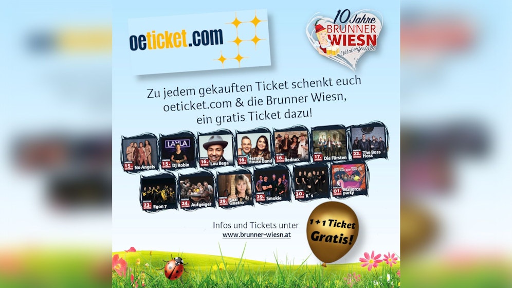 Gratis Ticket zu jeder gekauften Karte - mit dieser Aktion begeistert oeticket.com