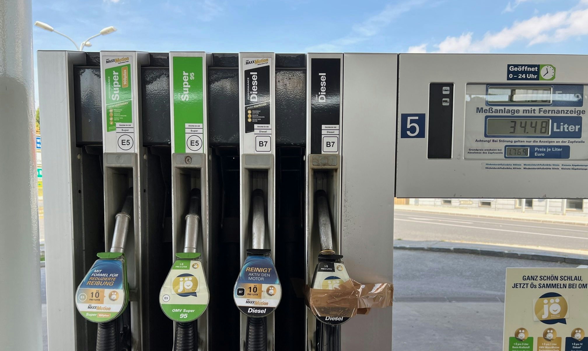 Tankstelle in NÖ ist der normale Diesel ausgegangen.