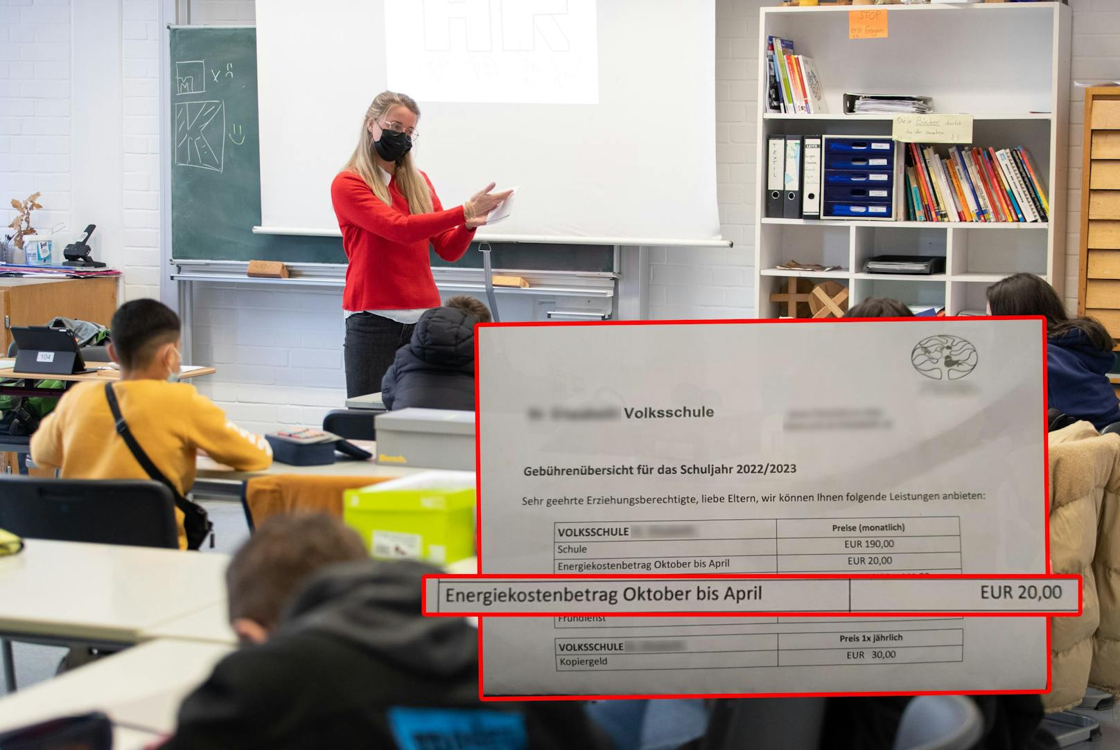 Eine Preisliste einer Wiener Schule sorgt nun für Kopfschmerzen bei vielen Eltern.