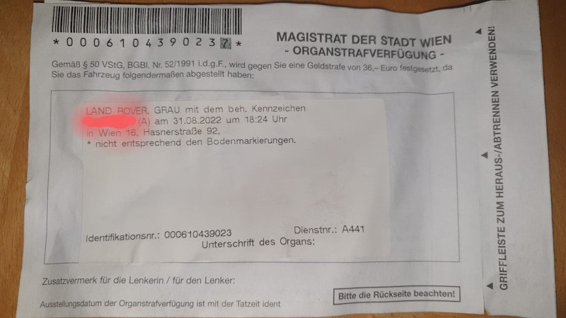 Dieser SUV-Lenker kassierte eine Strafe. 