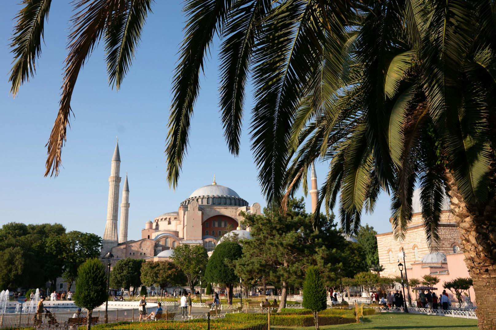 Die Hagia Sophia gilt als Wahrzeichen Istanbuls.