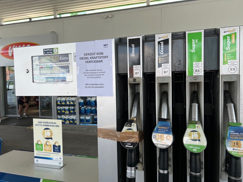 Einer Tankstelle in NÖ ist der Diesel ausgegangen.
