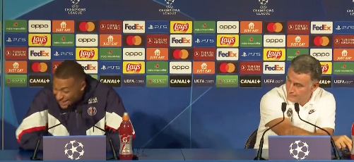 Coach Galtier (r.) bringt Mbappe mit Segel-Sager zum Lachen