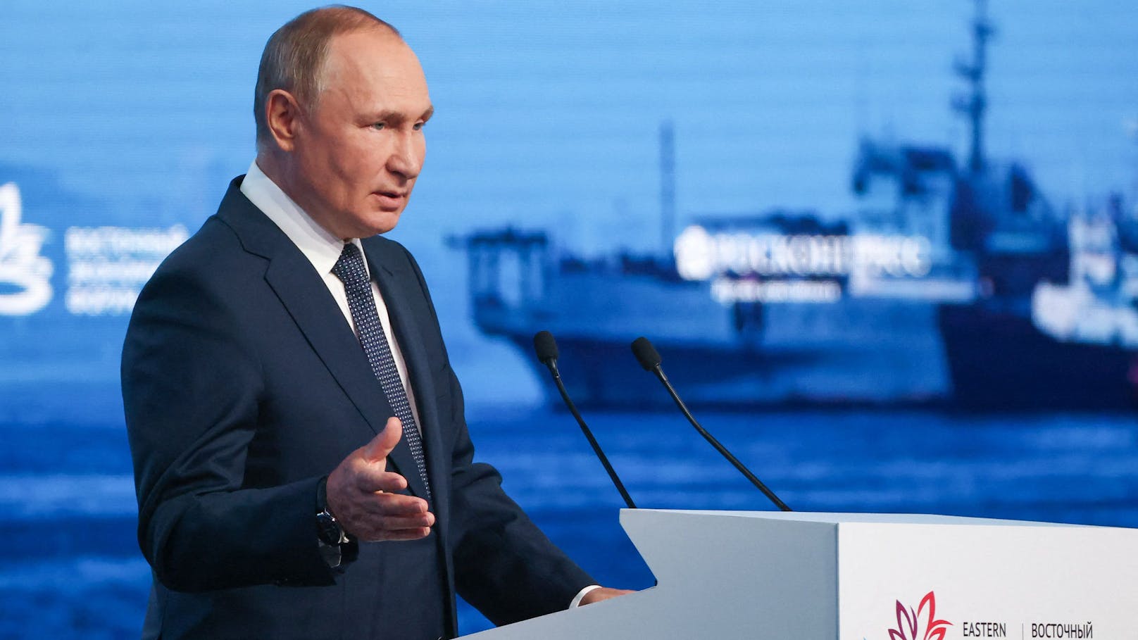 Kreml-Chef Wladimir Putin nahm am Mittwoch in Wladiwostok Stellung zur aktuellen Lage seines Landes.