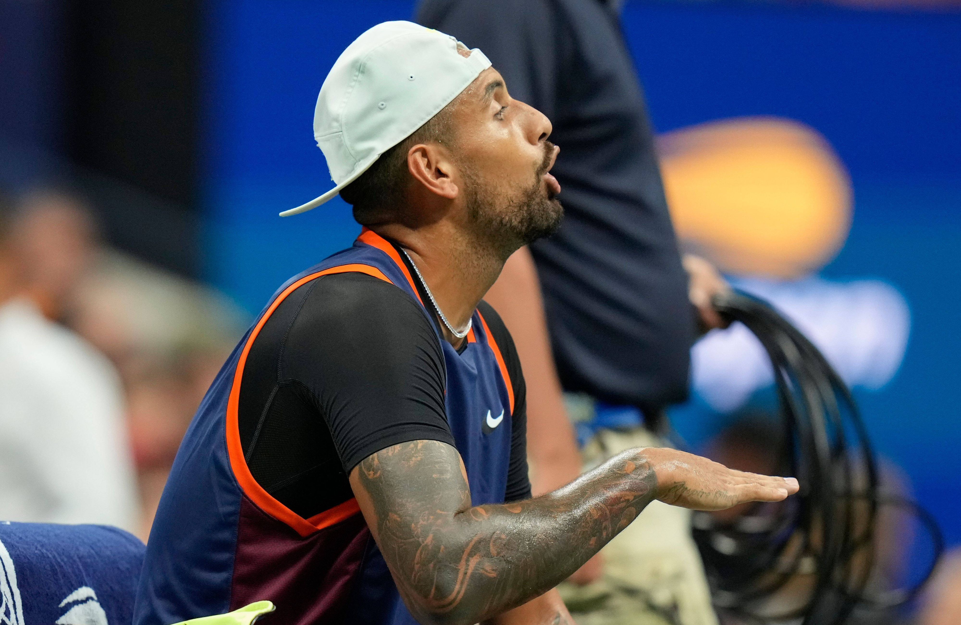 Nick Kyrgios lieferte auch bei seinem US-Open-Aus einen Eklat. 
