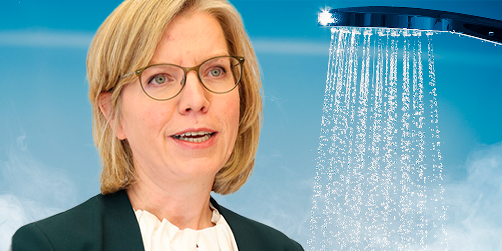 Duschen statt Baden, Herdplatte statt Backrohr – Kommende Woche soll Ministerin <strong>Gewessler</strong> ihre Energiesparkampagne präsentieren.