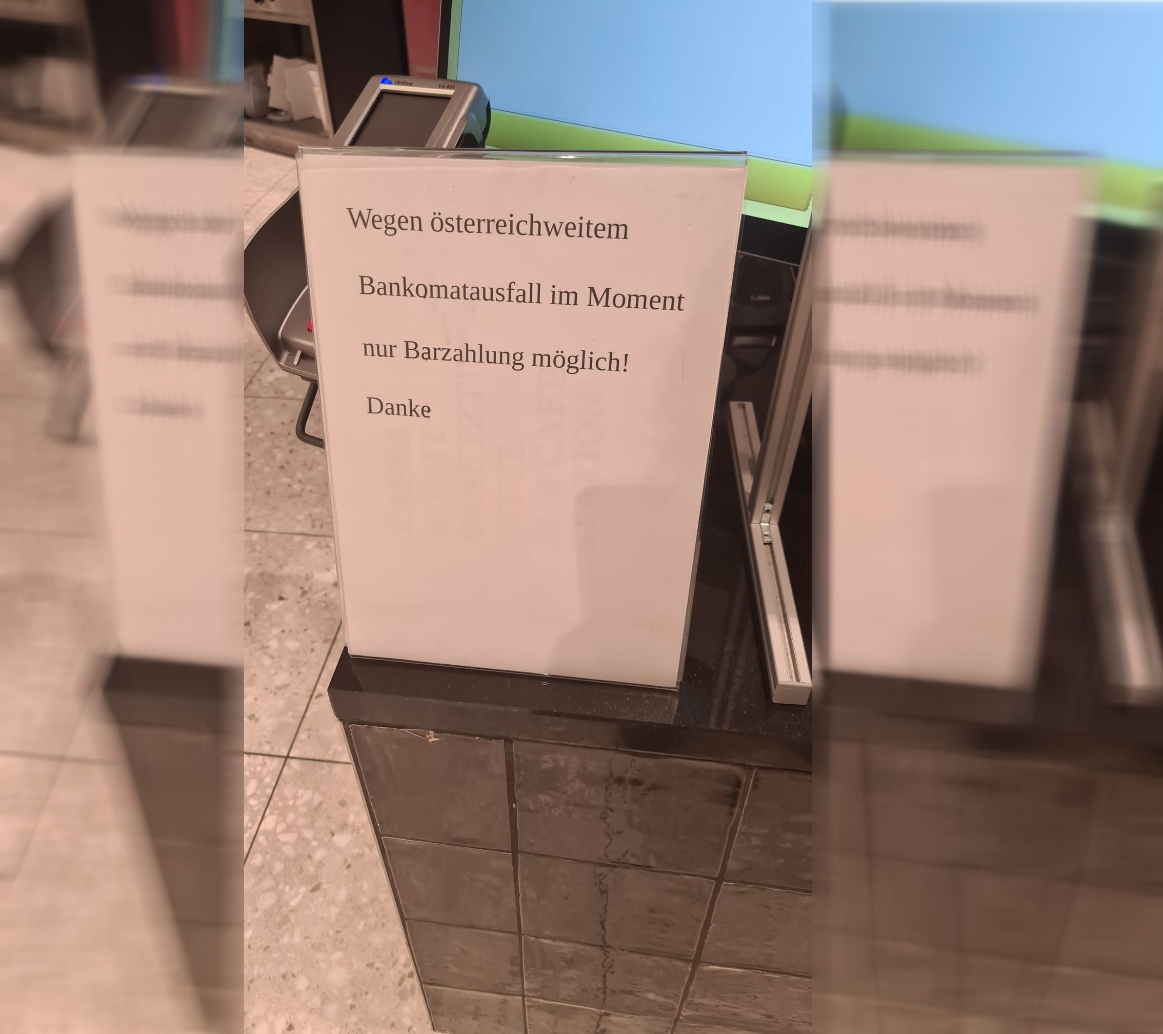 Österreichweit kommt es derzeit zu Problemen bei der Kartenzahlung.