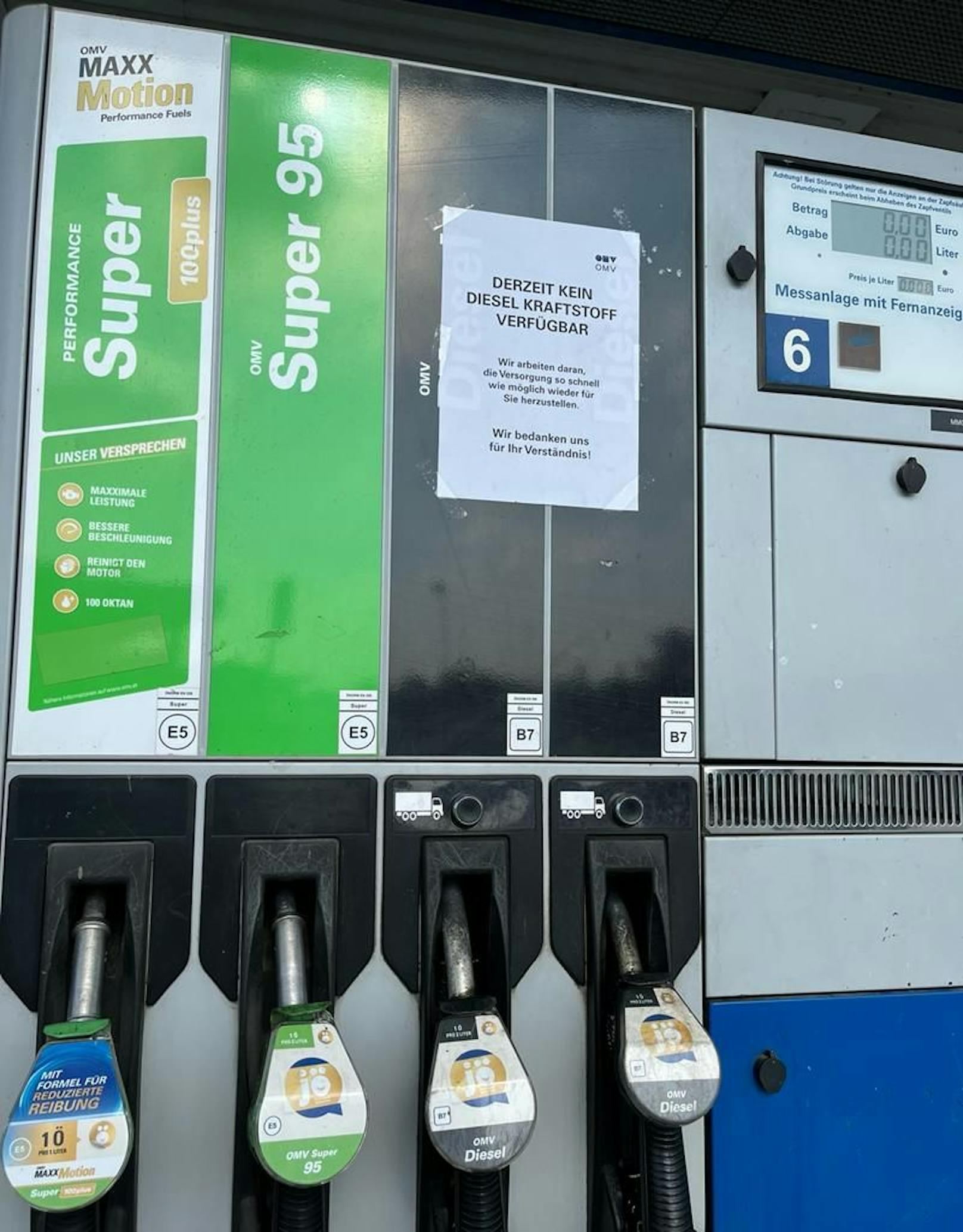 Kein Diesel mehr: Auch Tankstelle zwischen Langenrohr und Tulln betroffen