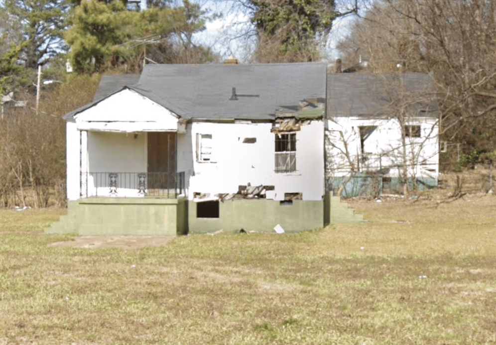 Vor diesem verlassenen Haus wurde die Leiche von Eliza Fletcher entdeckt.