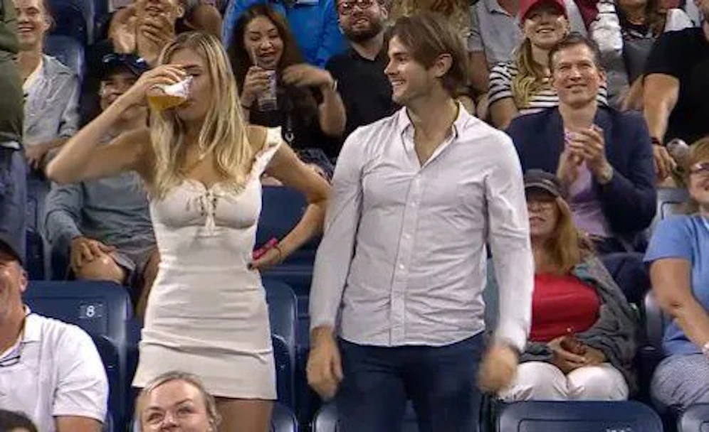 Kult-Fan Megan Lucky war wieder bei den US Open. 