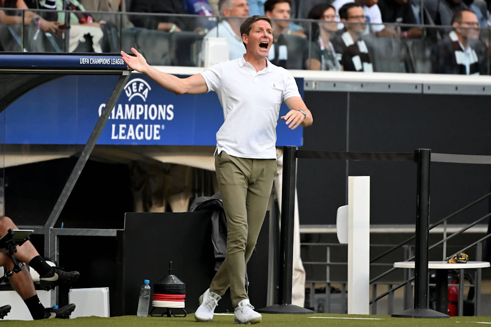 Oliver Glasner bei seinem ersten Auftritt in der Königsklasse.